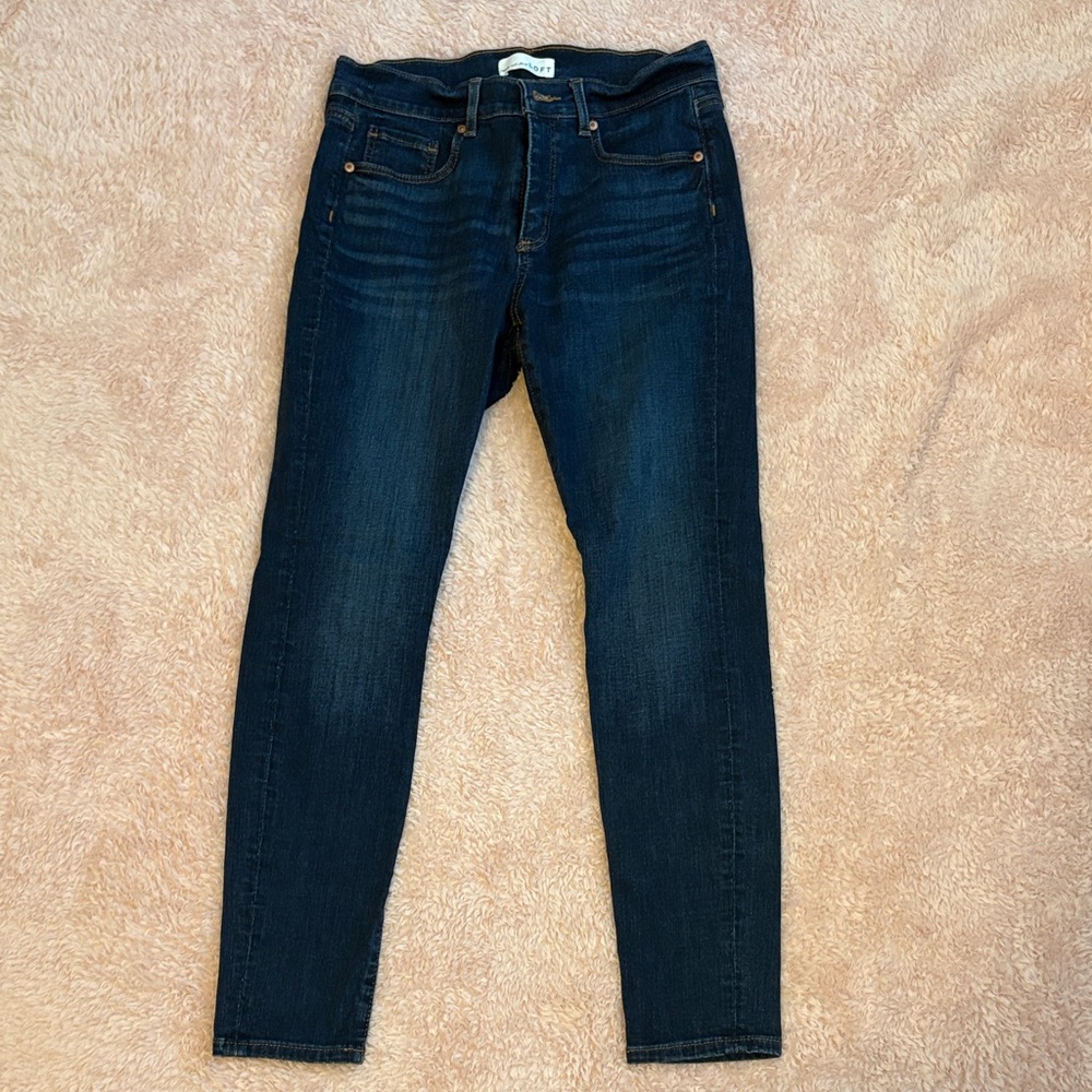 LOFT Women's Deep Indigo Skinny Jeans